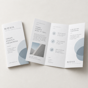 three fold brochure