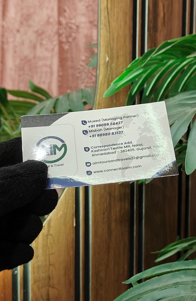 glossy lamination visiting card printing